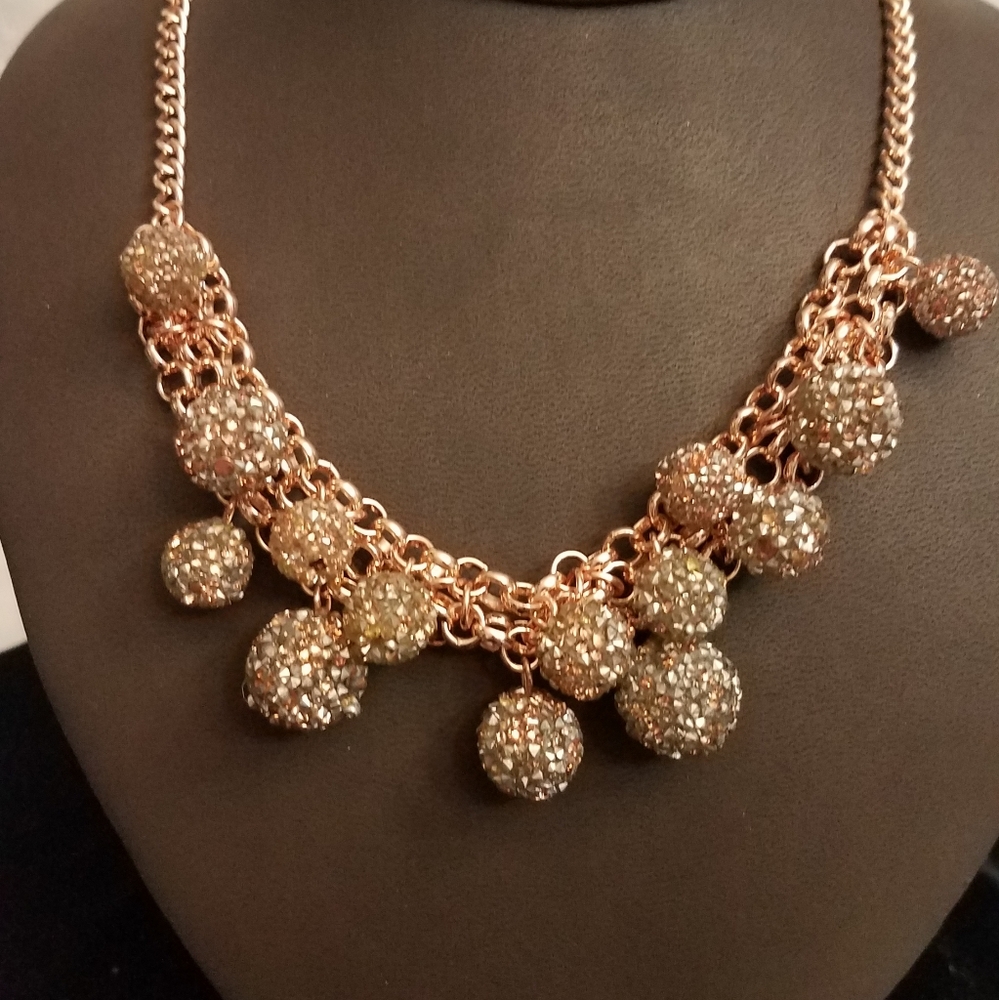 Collar necklace with bling